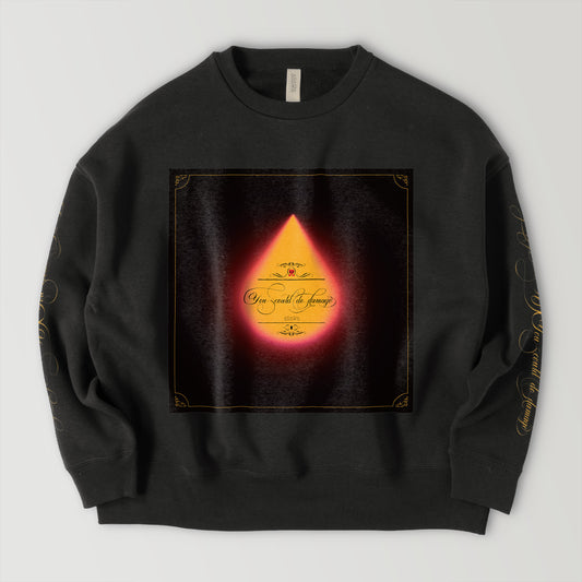 ARAWA "DAMAGE" ビッグシルエットスウェット